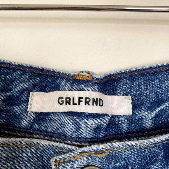 GRLFRND Light Blue Straight Leg Jeans - Picture 5 of 12